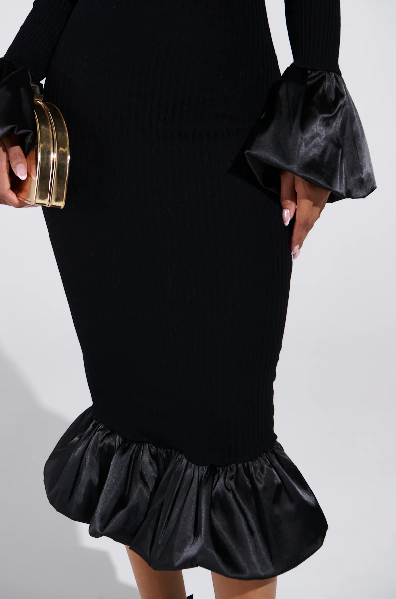 BACK IN A MINUTE KNIT MIDI DRESS - Image 7