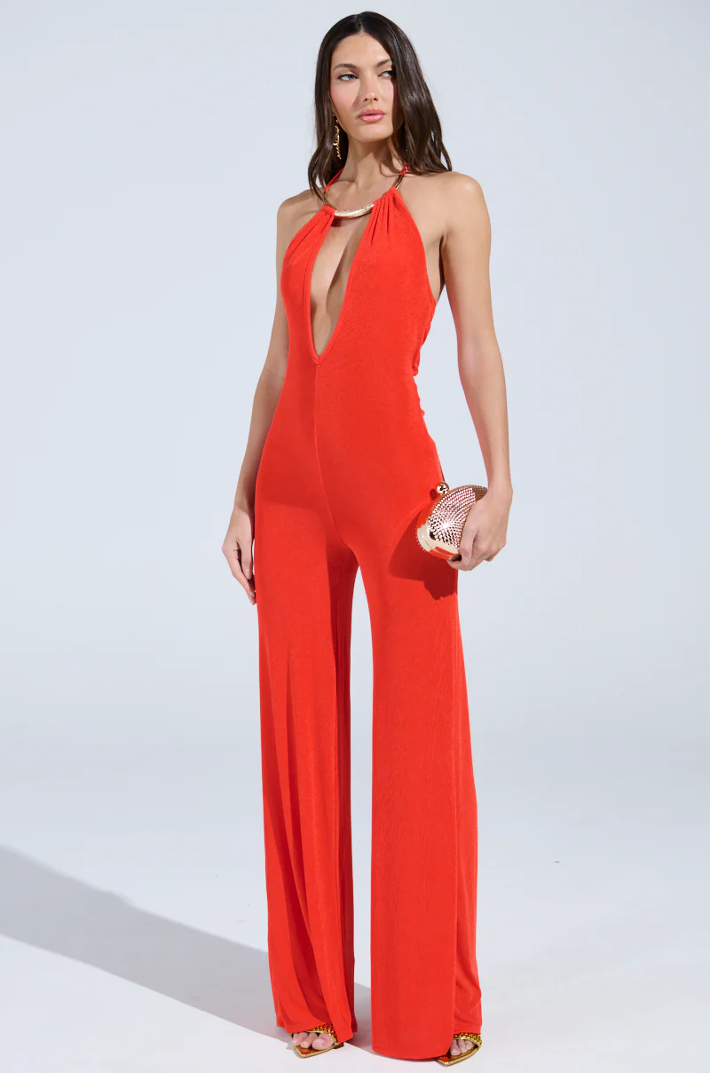 BACK IN TIME JUMPSUIT WITH RUCHING - Image 3