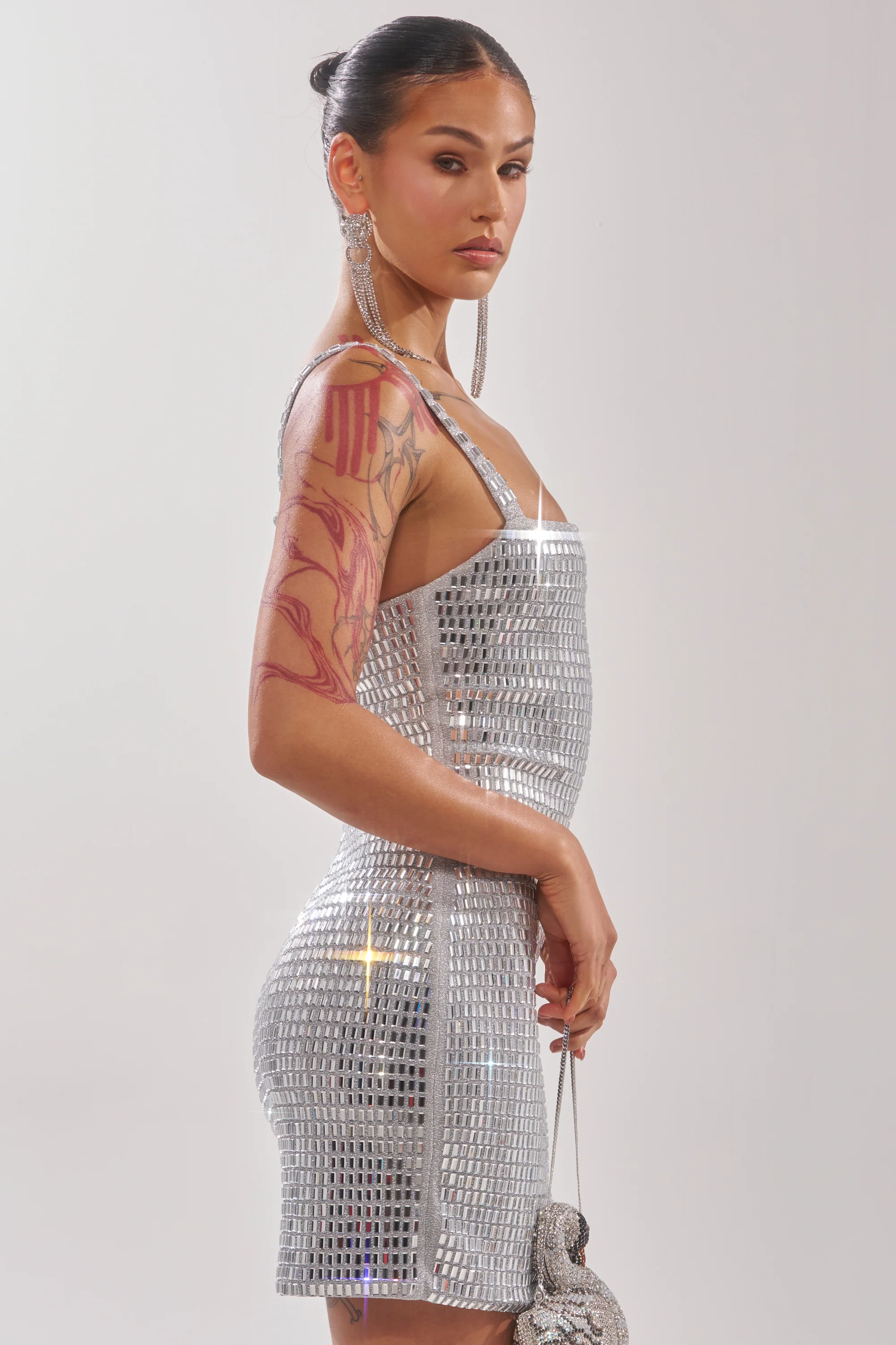 BAILEY RHINESTONE MINI DRESS - Image 5