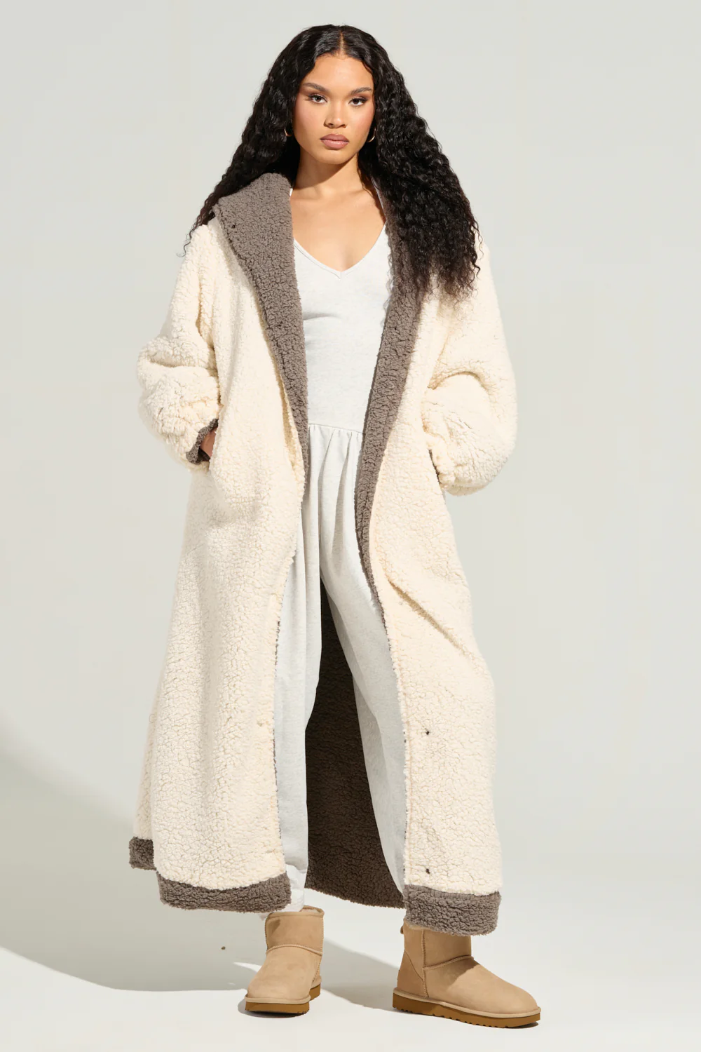BEAR HUG REVERSIBLE FLEECE TRENCH - Image 4