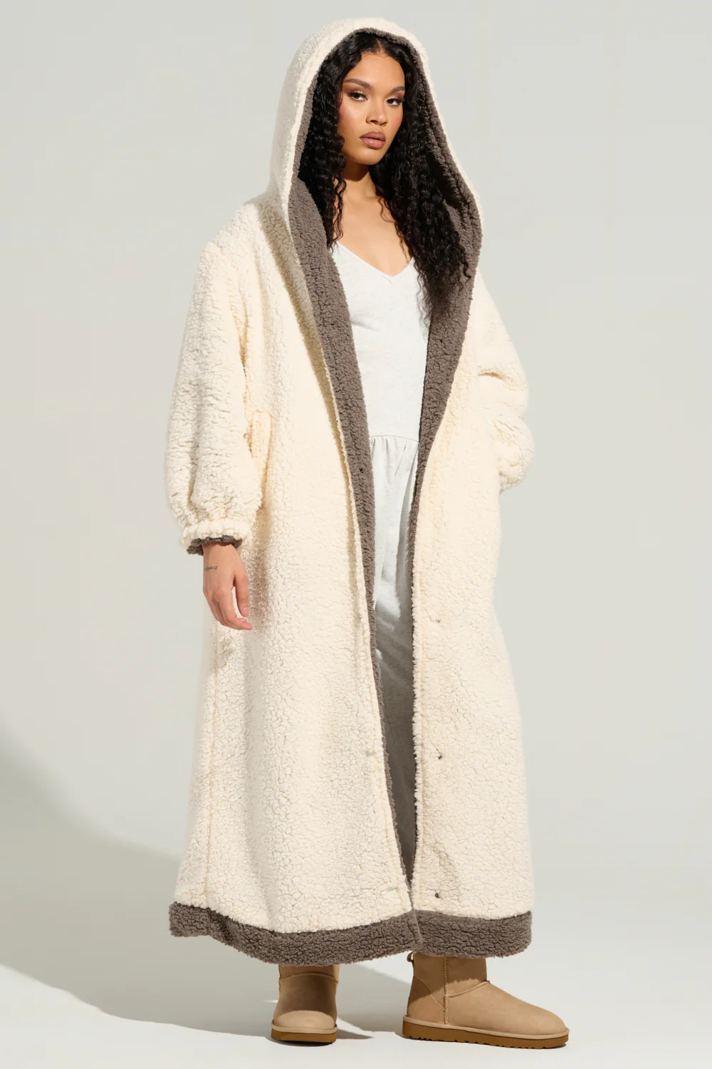 BEAR HUG REVERSIBLE FLEECE TRENCH - Image 5