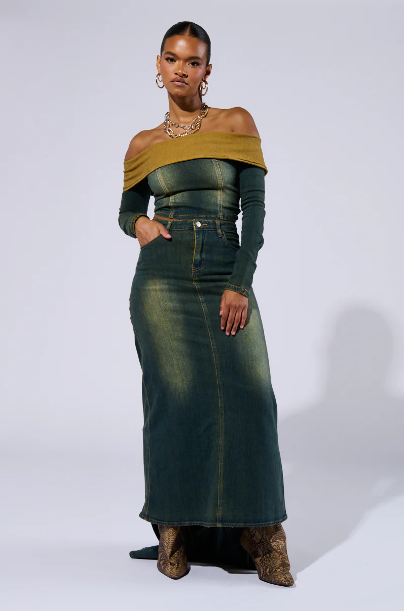 BEFORE YOU GO DENIM SKIRT - Image 6