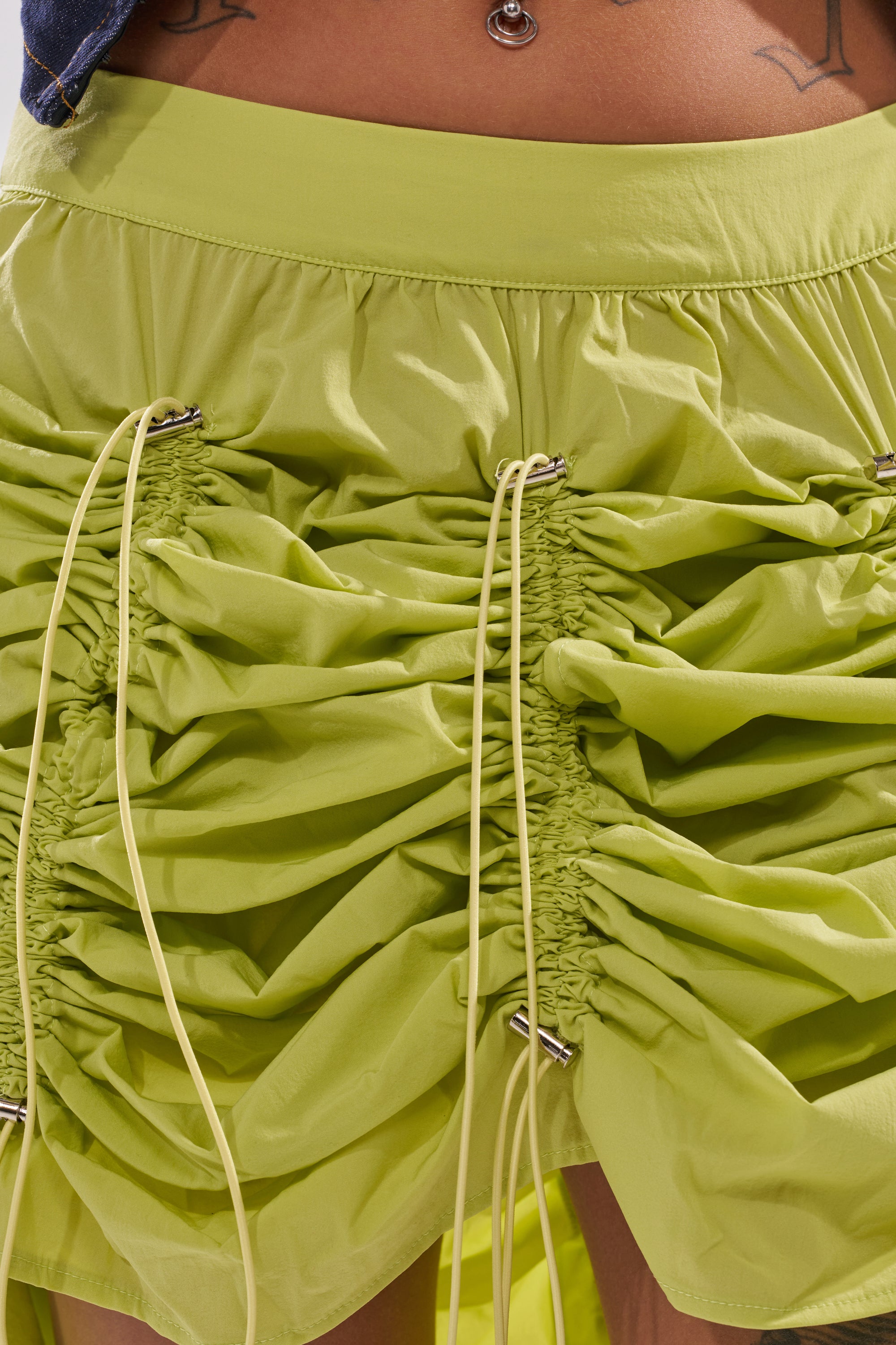 BELLA PARACHUTE MAXI SKIRT IN YELLOW - Image 13