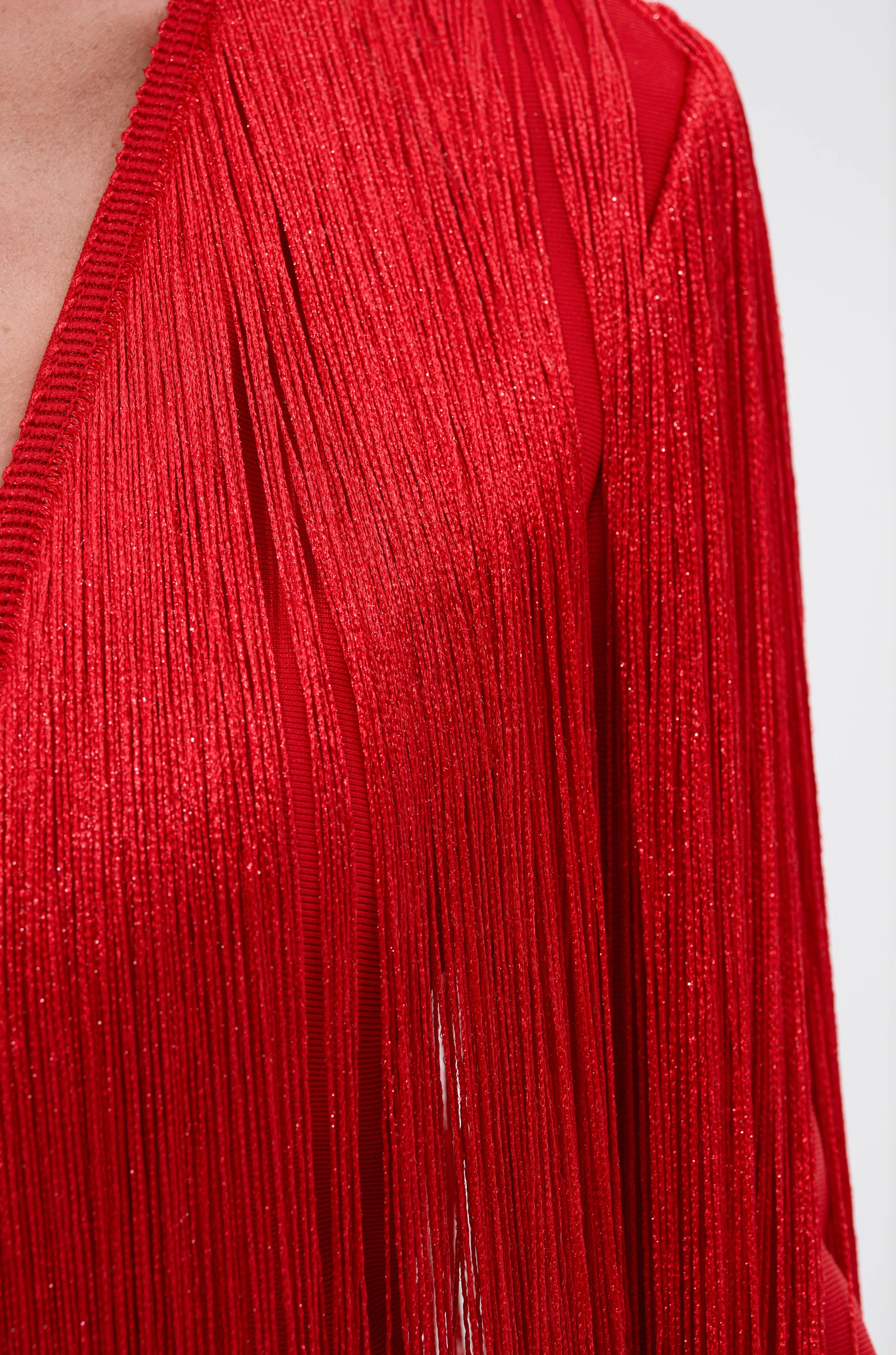 BELLE BANDAGE JUMPSUIT WITH FRINGE - Image 6