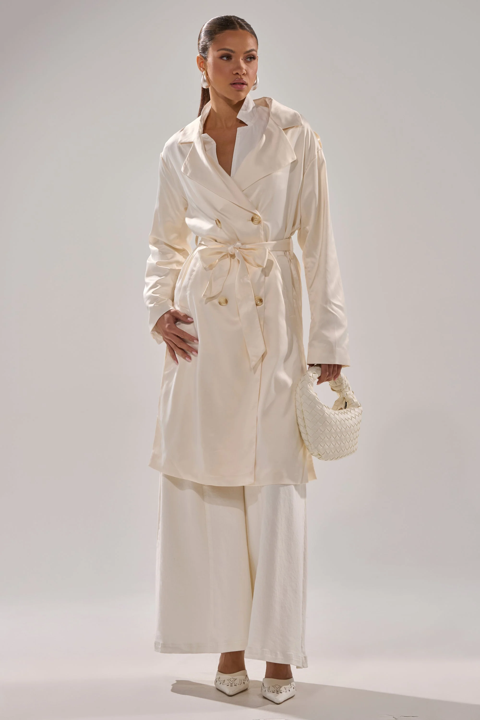 BELLISSIMA SATIN TRENCH - Image 7