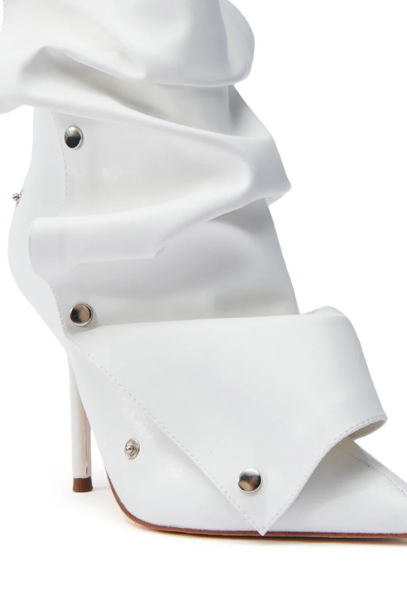 BEXIE WHITE STILETTO BOOT - Image 6