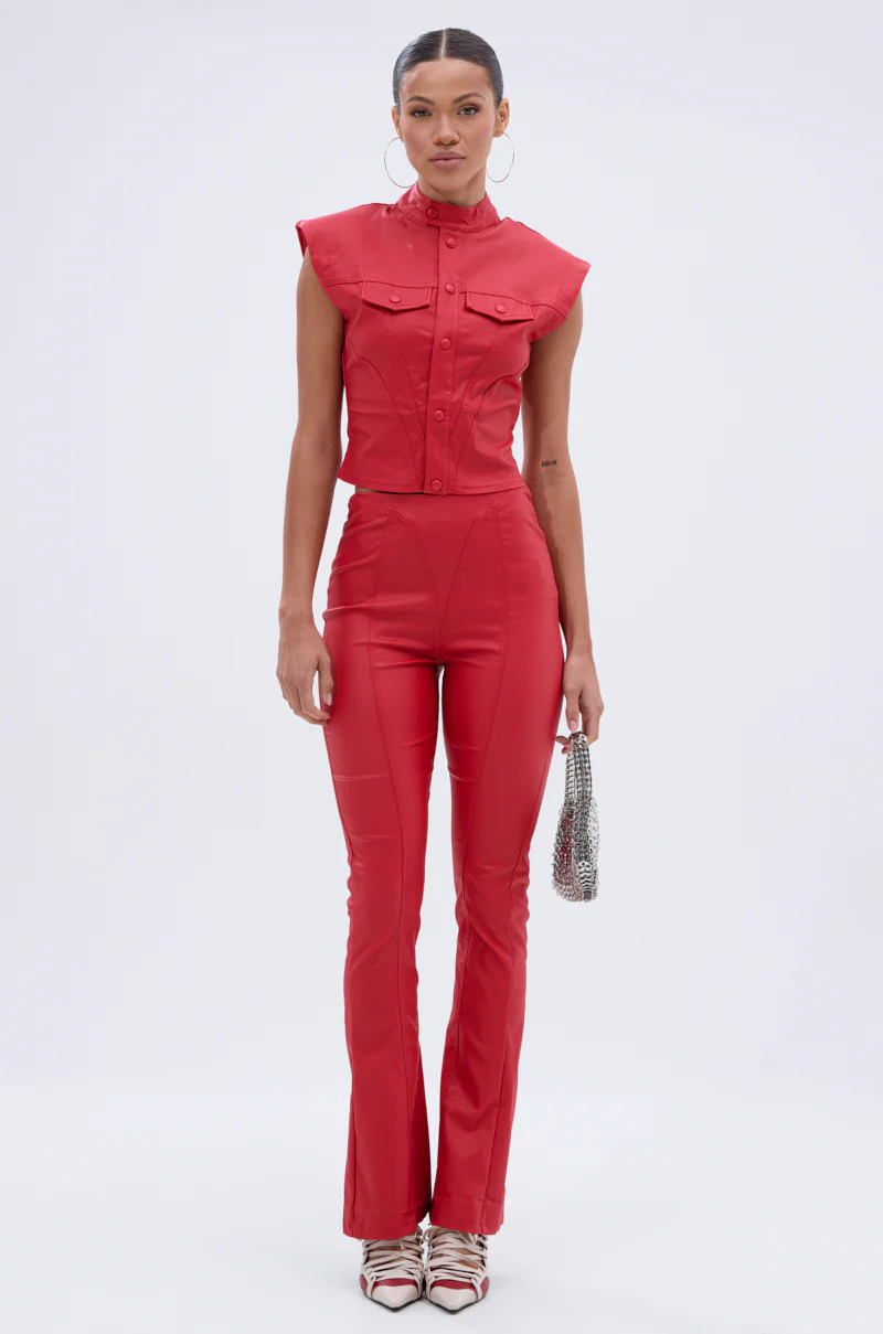 BIG CITY LIVIN FAUX LEATHER LEGGING - Image 2
