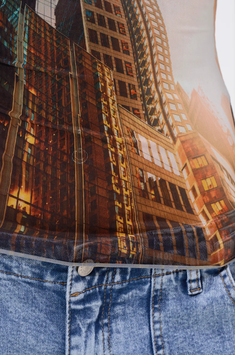 BIG CITY LONG SLEEVE MESH TOP - Image 9
