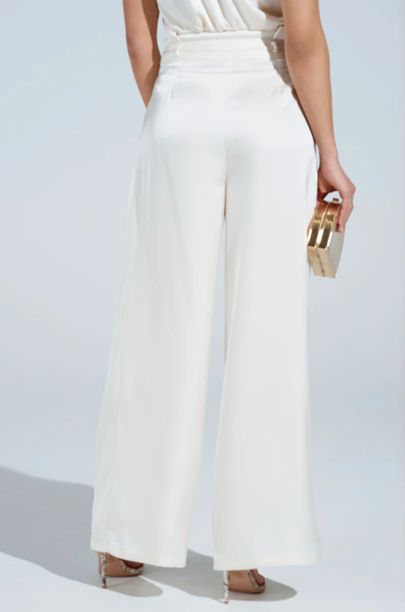 BLAKE SATIN WIDE LEG PANT - Image 5