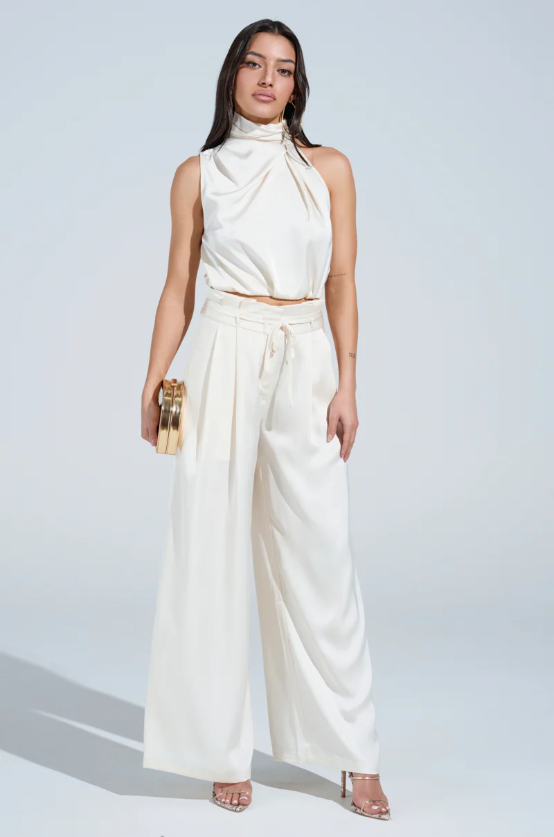 BLAKE SATIN WIDE LEG PANT - Image 6