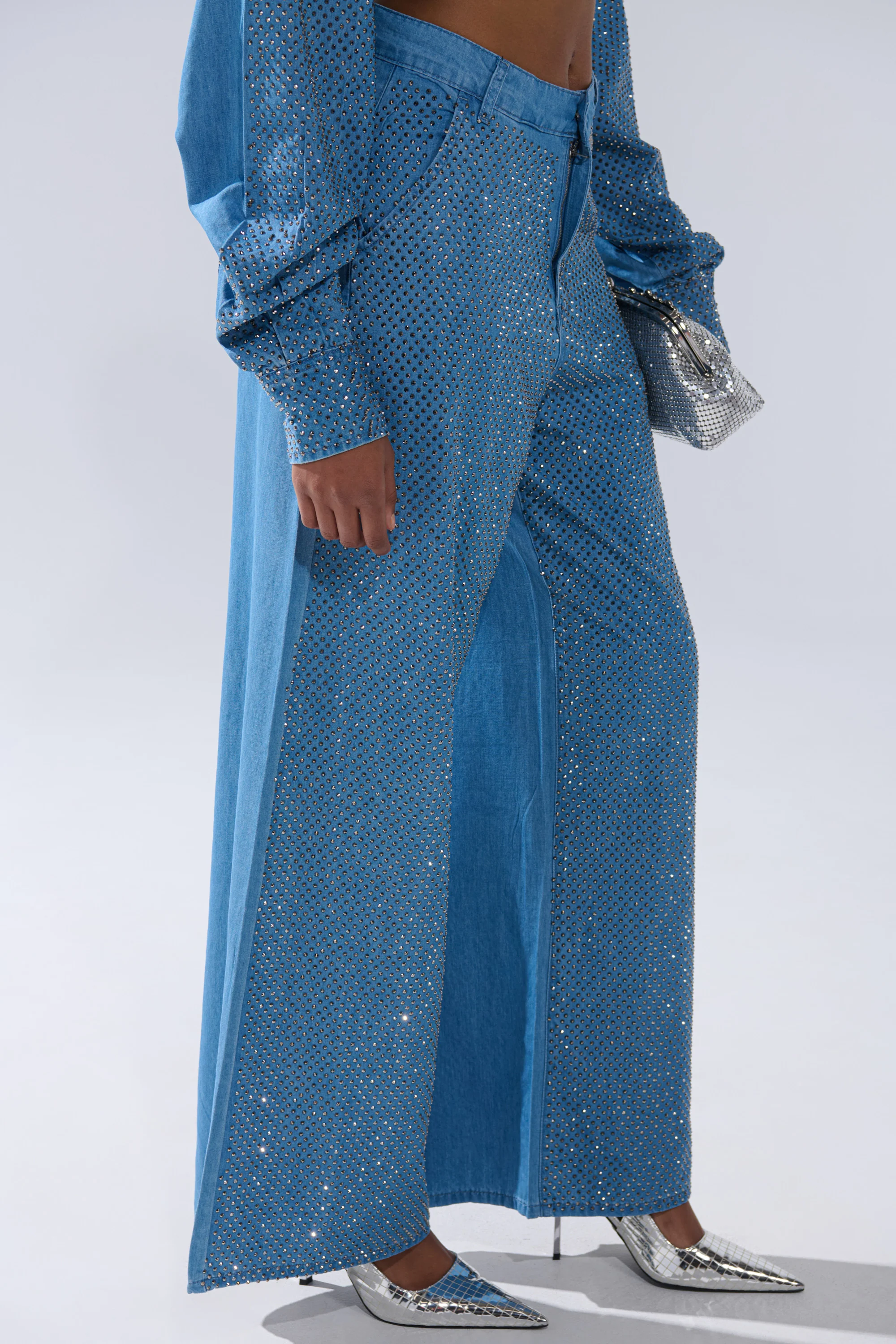BLING BLING DENIM RELAXED PANT - Image 3