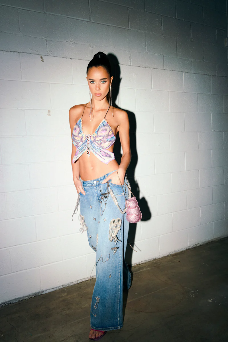 THE BEST ONE YET RELAXED FIT BLING DENIM JEANS - Image 2