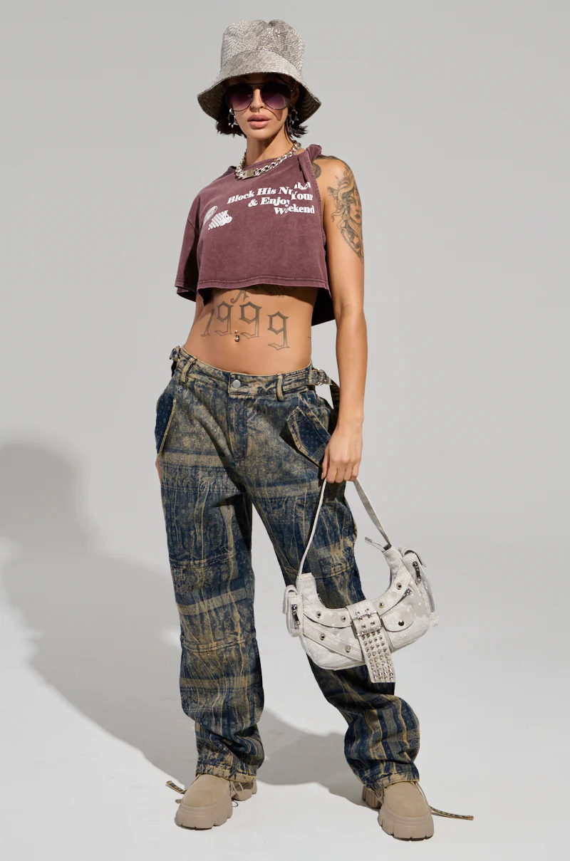 BLOCK HIS NUMBER CROPPED T-SHIRT - Image 7