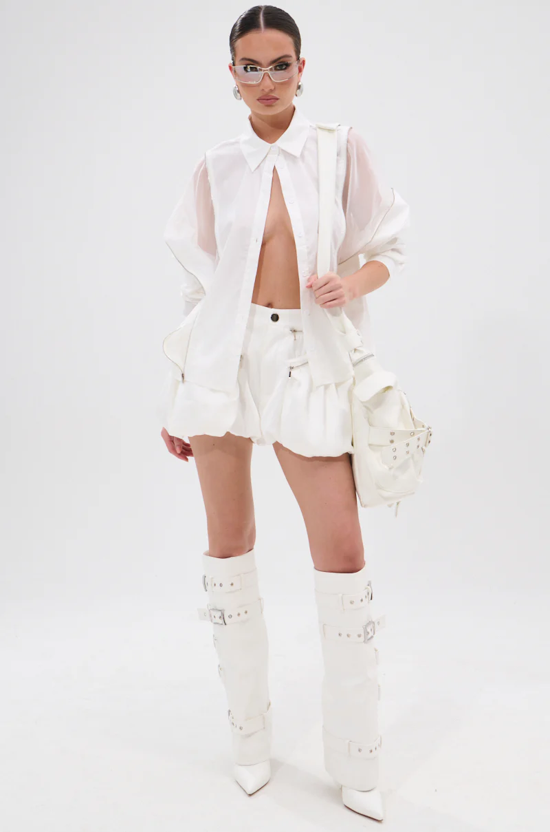 UNZIP ME BLOUSE IN WHITE - Image 8