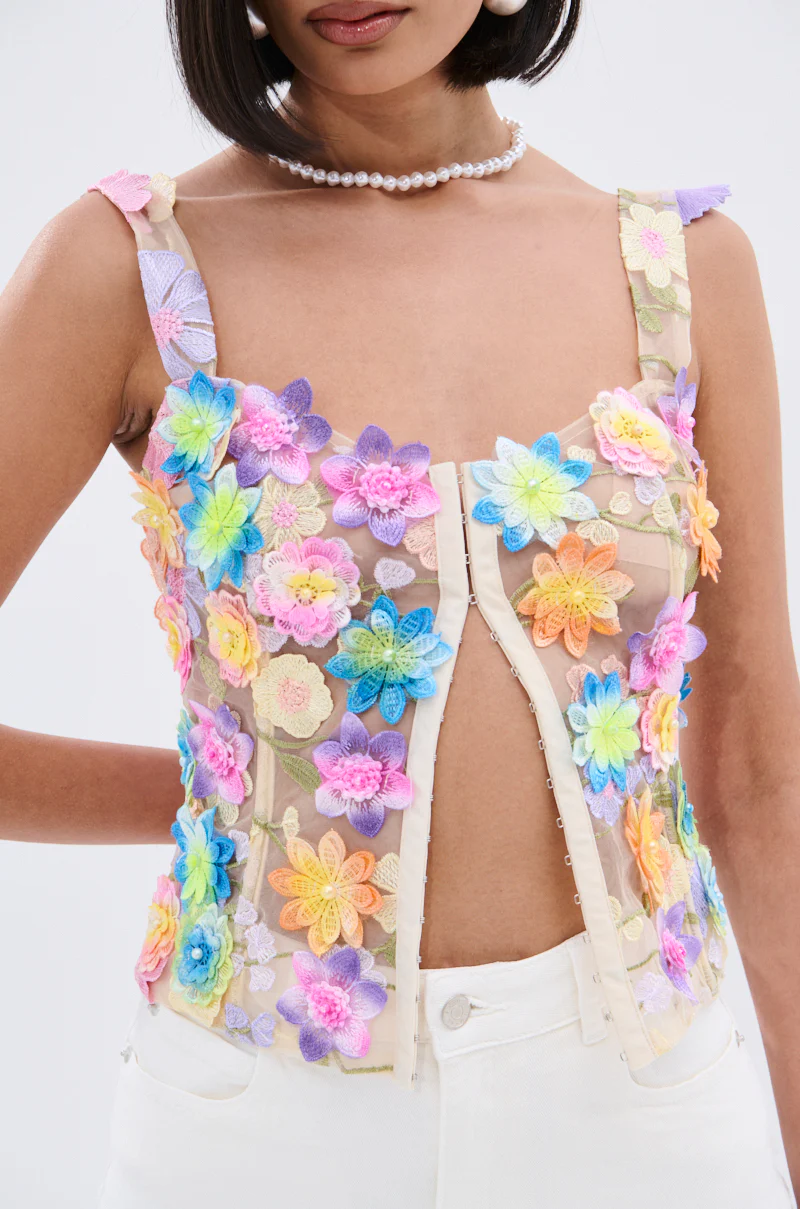 FLOWER POWER SHEER CORSET - Image 10