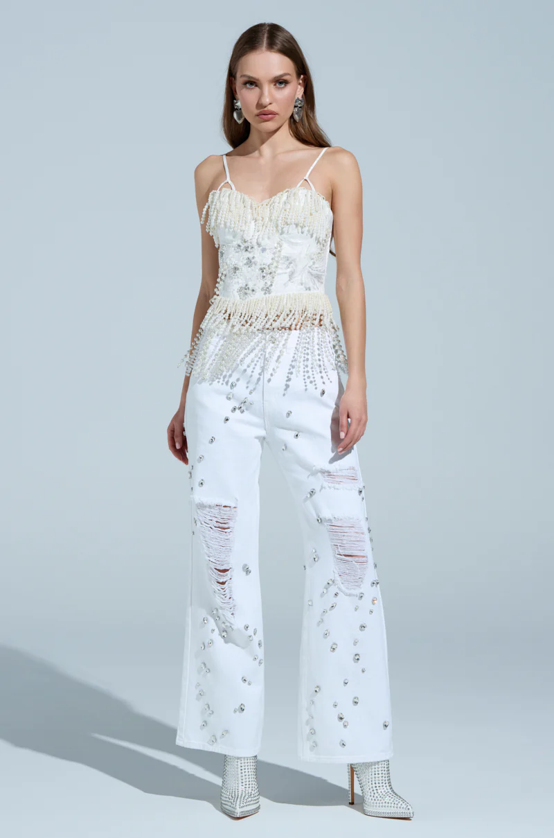 BOLD FRINGE PEARL TOP - Image 5