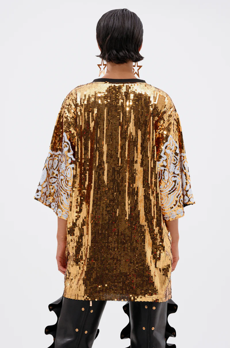 BOUJEE BANDANA SEQUIN MINI DRESS - Image 5