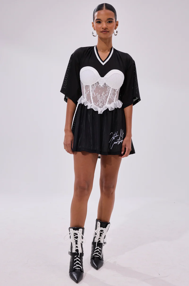 BOUNCE BACK CORSET JERSEY DRESS - Image 6