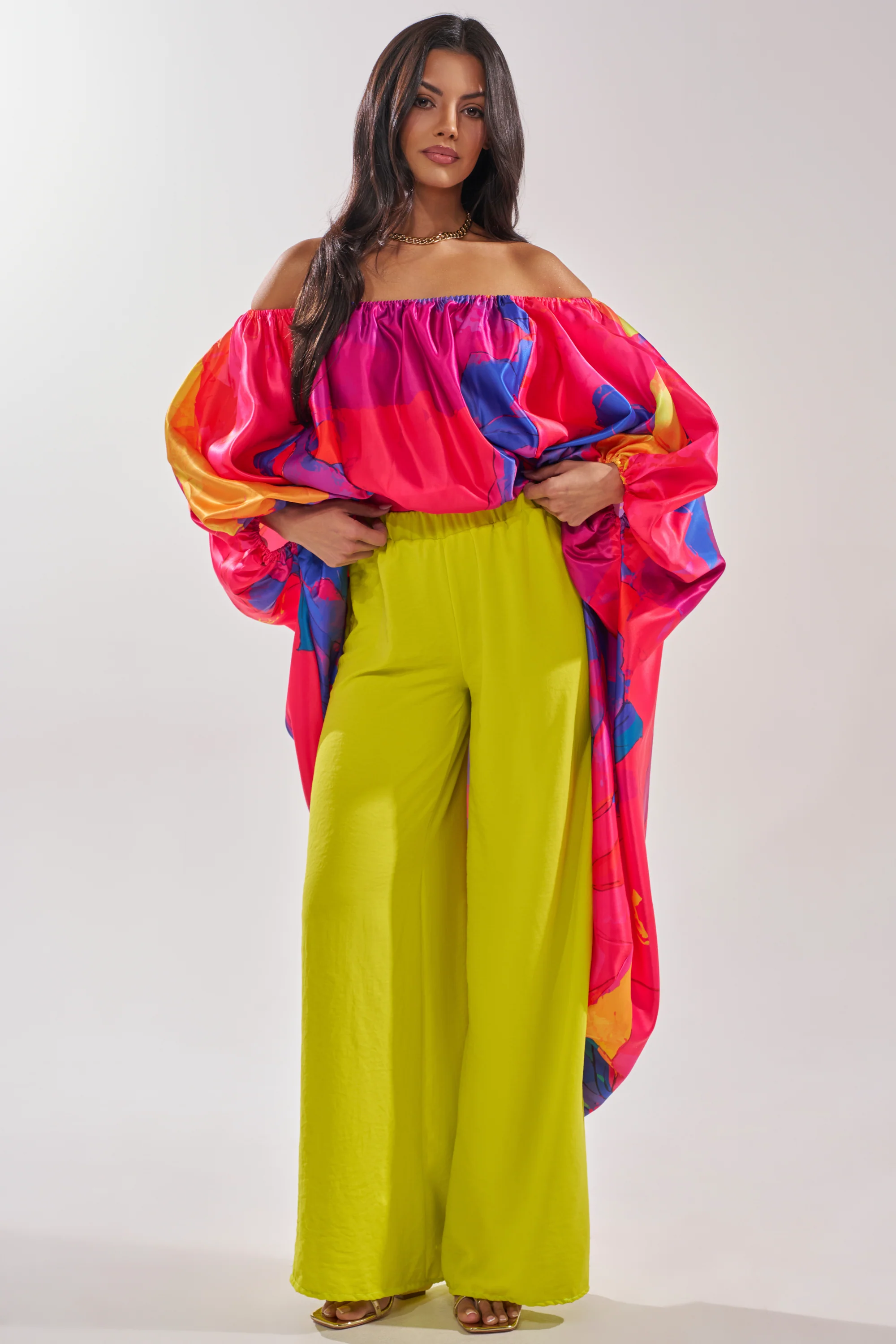 BRIGHTEST IN THE CITY PALAZZO PANT - Image 7
