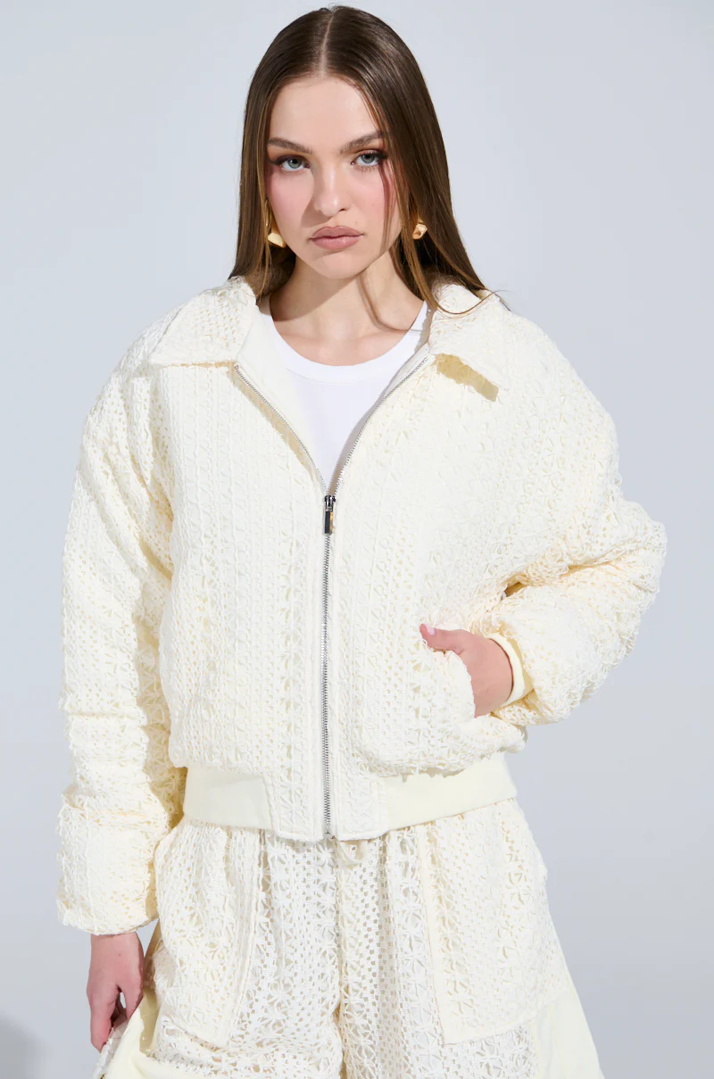 BROOKLYN CROCHET BOMBER