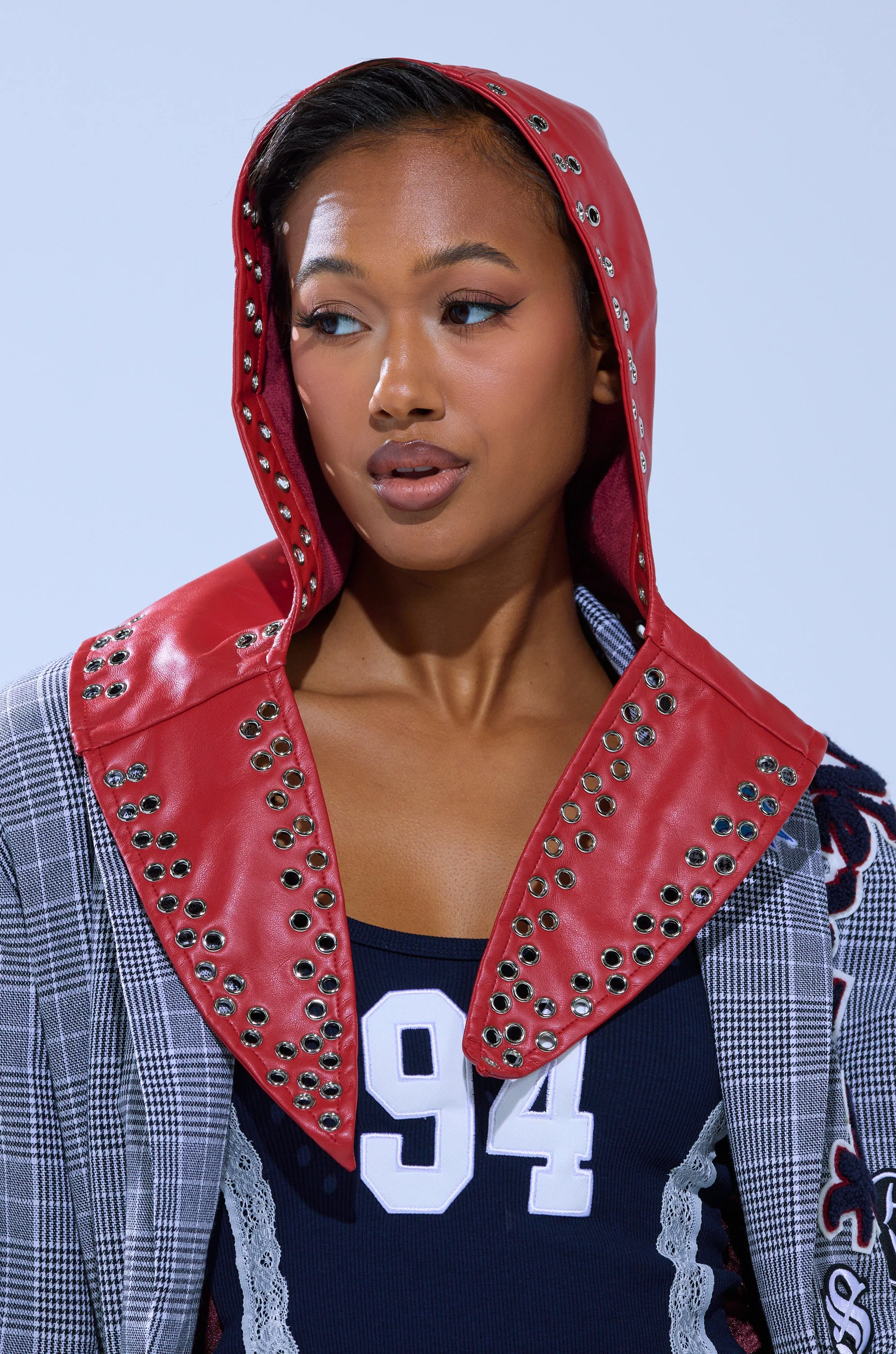BUCKLE UP PU HEADSCARF - Image 2