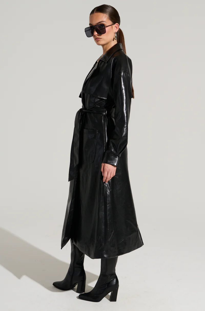 BUTTER LUXE FAUX LEATHER TRENCH - Image 6