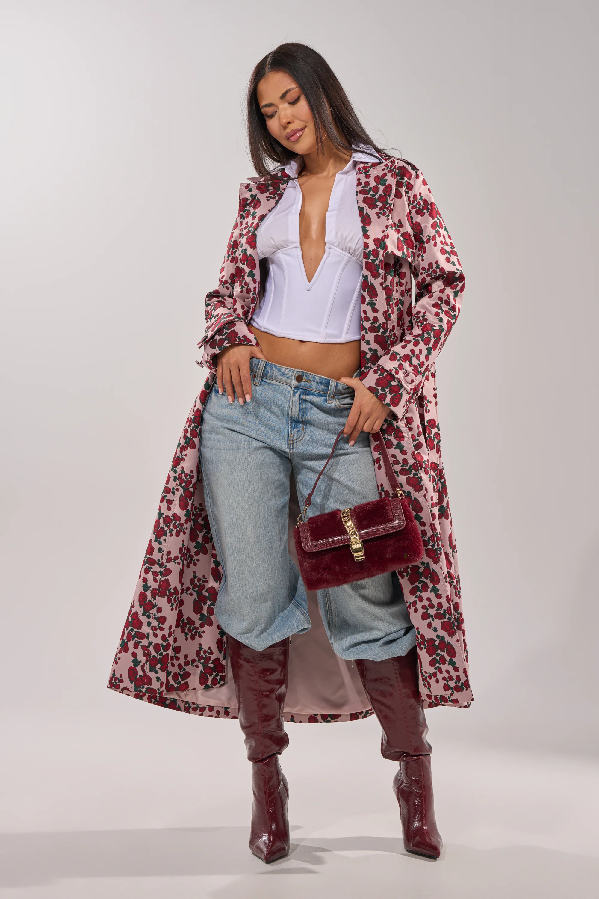 BUY ME ROSES JACQUARD TRENCH - Image 4