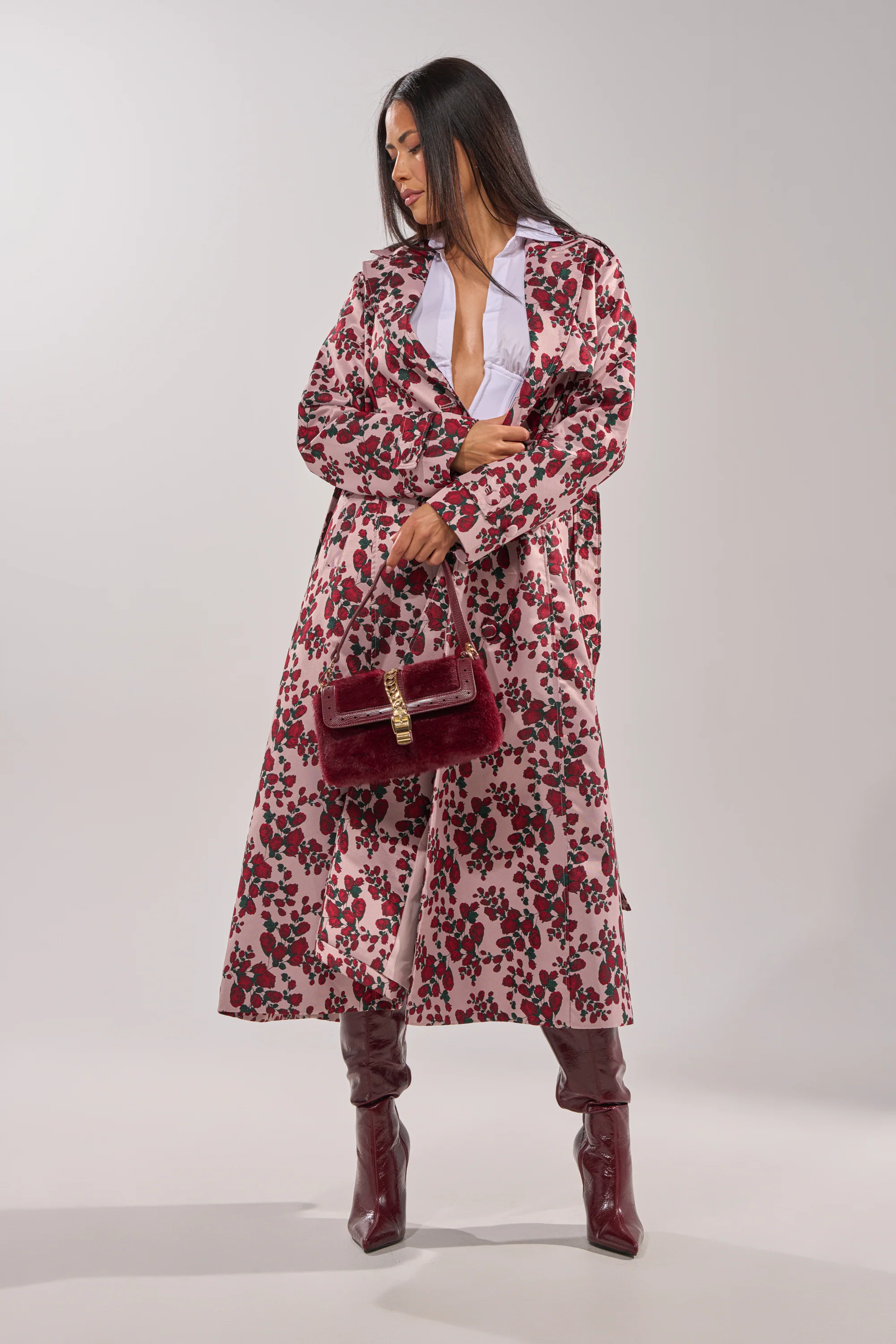 BUY ME ROSES JACQUARD TRENCH - Image 6