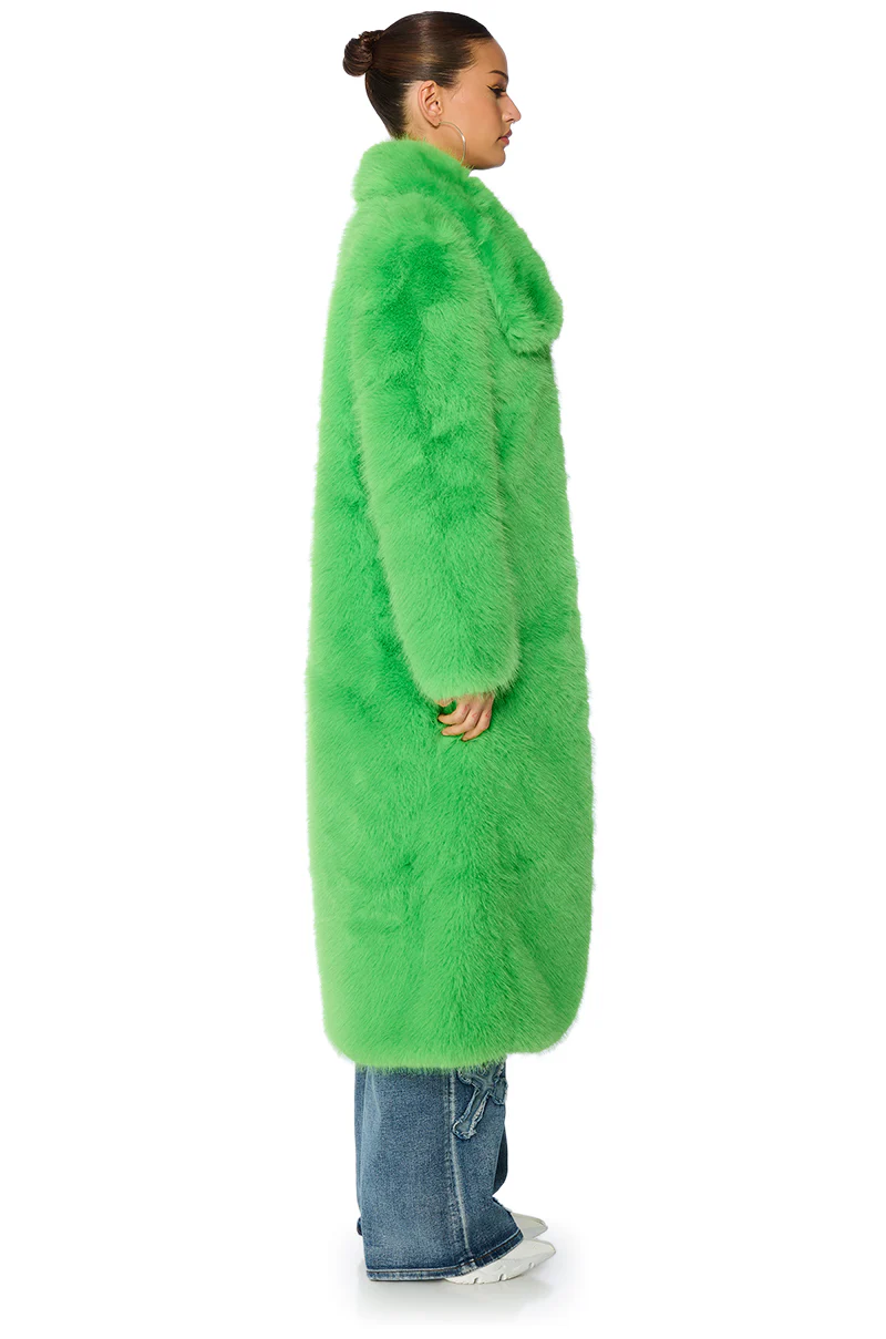 CADENCE FAUX FUR LONG JACKET - Image 5