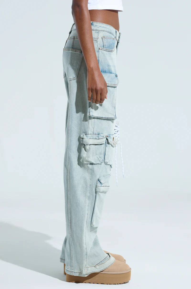 CALI COMFIEST DENIM CARGOS - Image 2