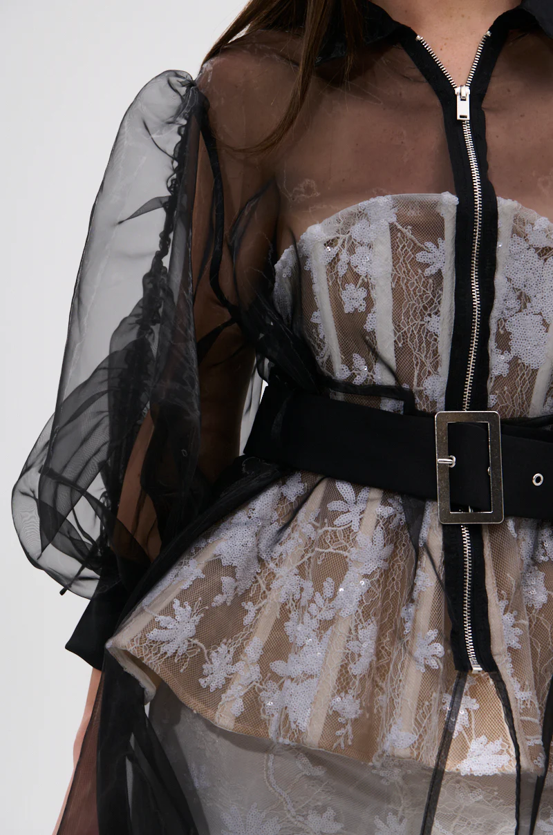 CAN I KICK IT ORGANZA TRENCH - Image 8