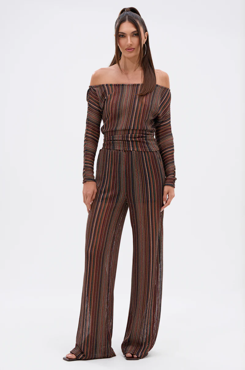CANDICE STRIPE WIDE LEG PANT - Image 5