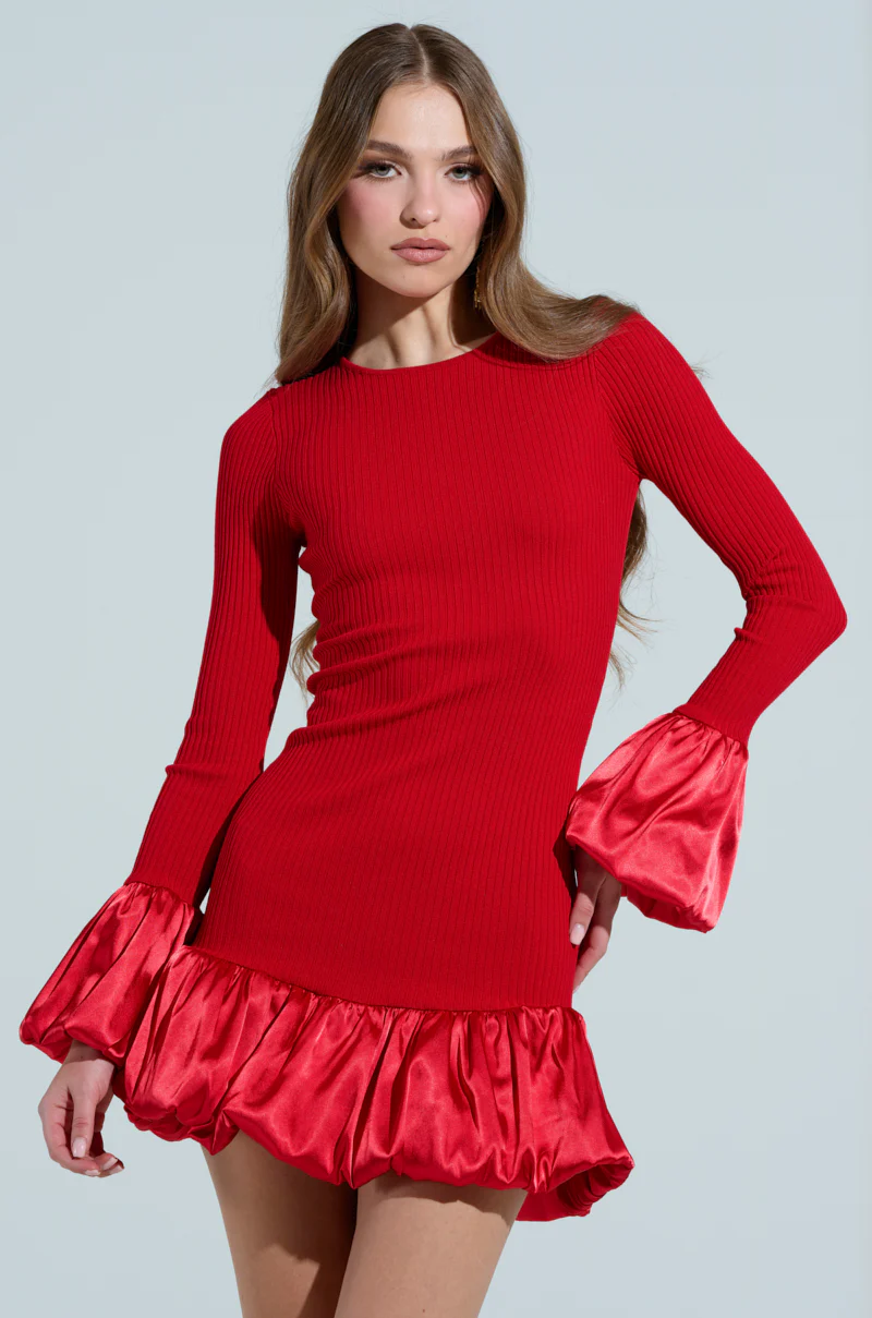 CAN'T MISS ME KNIT MINI DRESS - Image 3
