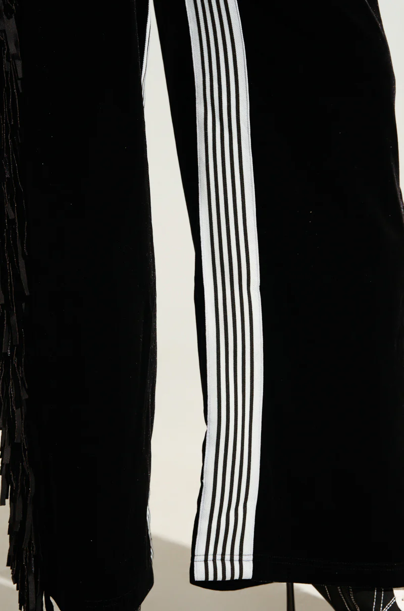 CARLY FRINGE VELVET JOGGER - Image 7