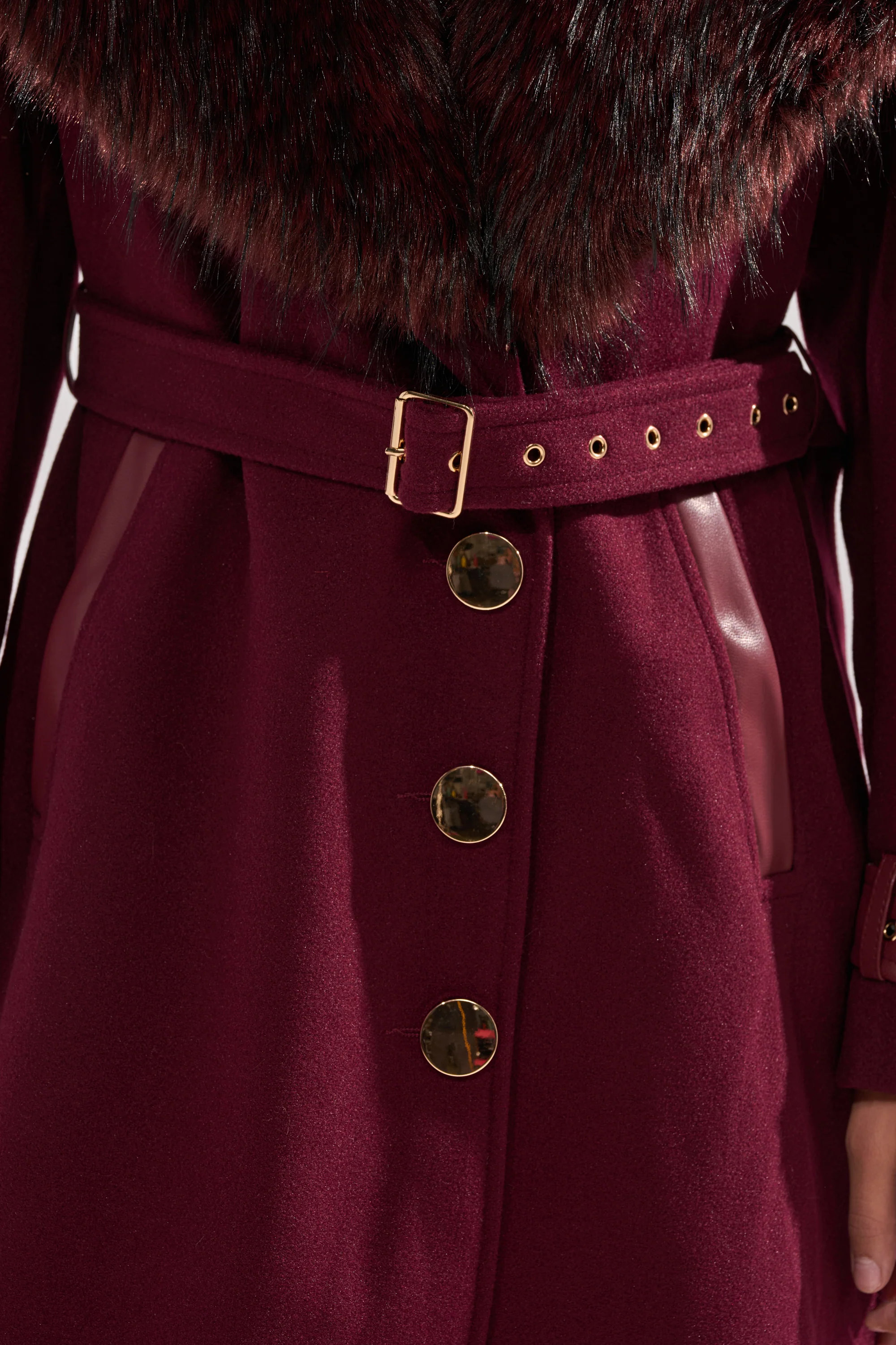 CATALINA FUR COLLAR TRENCH - Image 14
