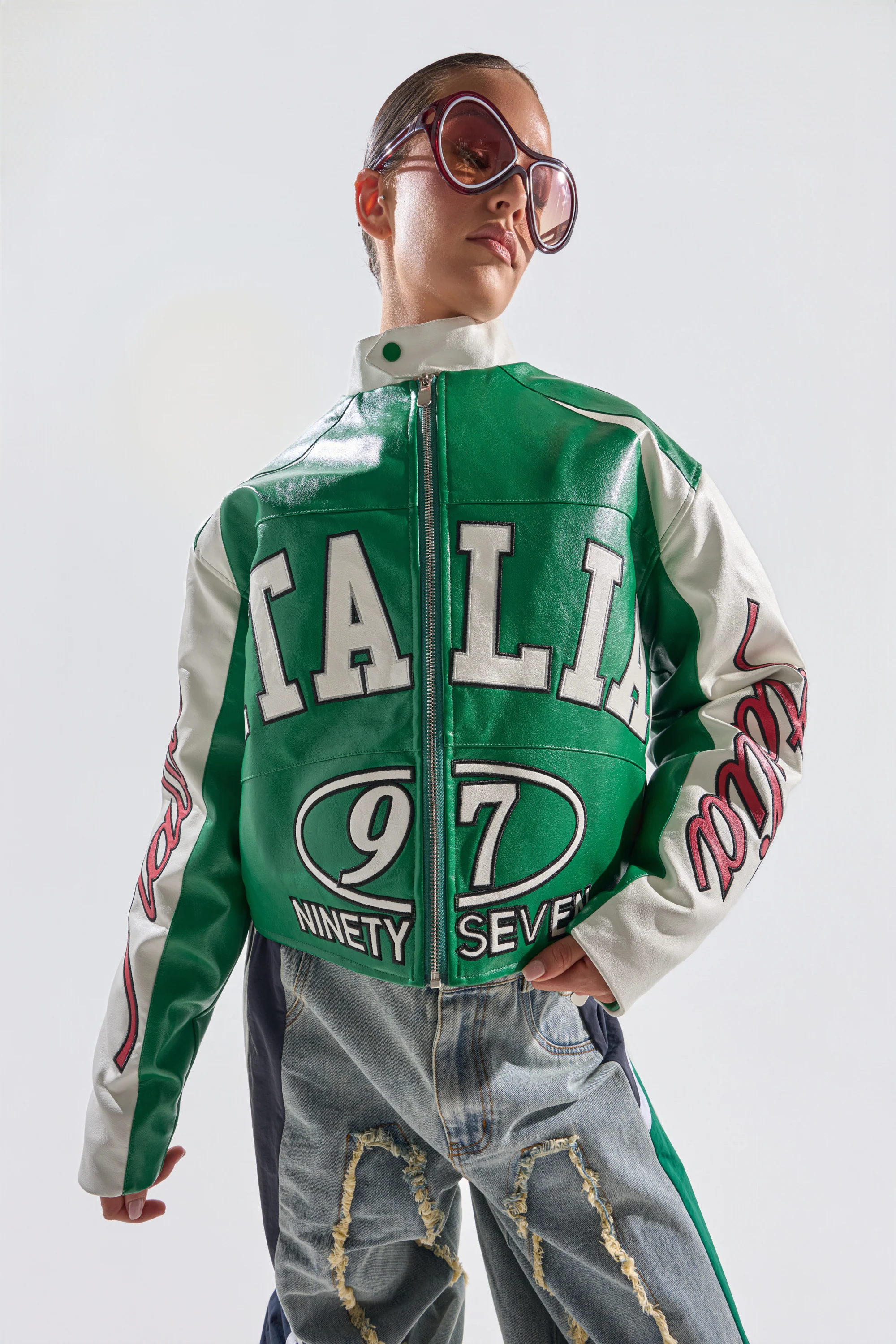 CATCHING FLIGHTS EMBROIDERED BOMBER - Image 3
