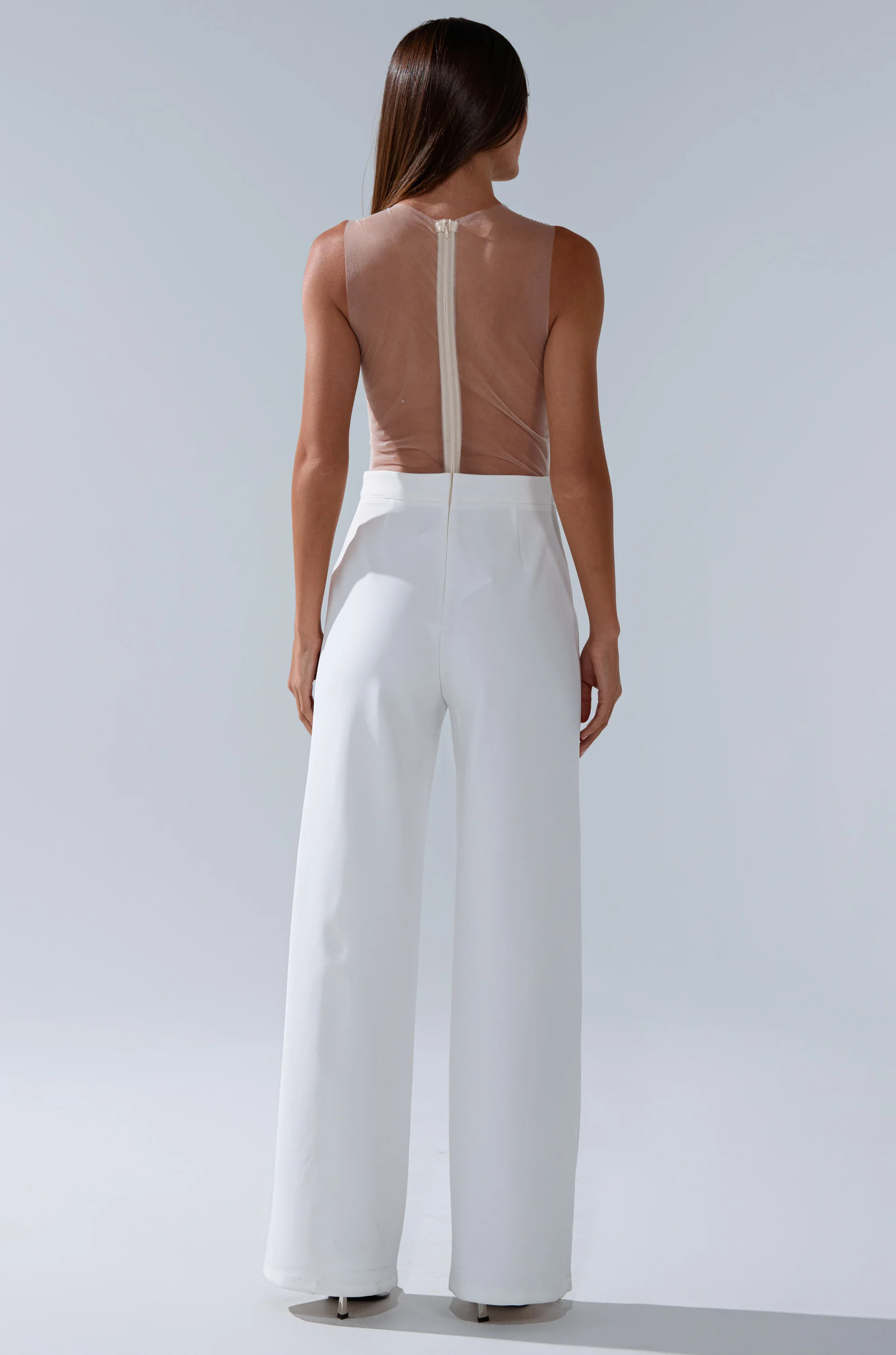 CECELIA RHINESTONE MESH JUMPSUIT - Image 5