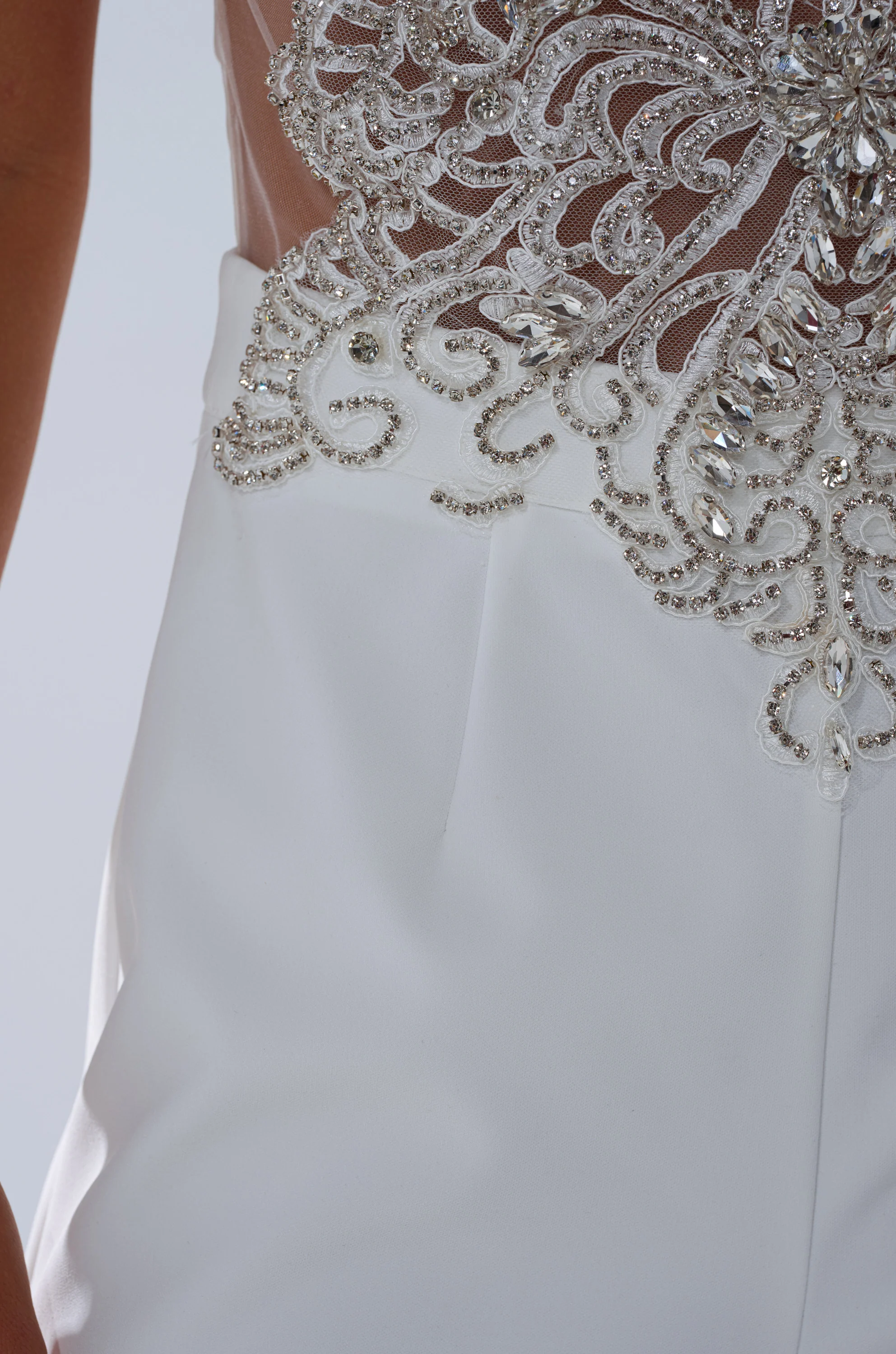 CECELIA RHINESTONE MESH JUMPSUIT - Image 6