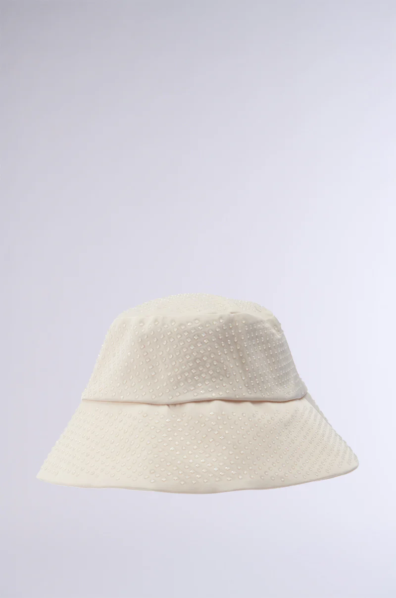 CHAMPAGNE SIPPIN BLING BUCKET HAT - Image 3