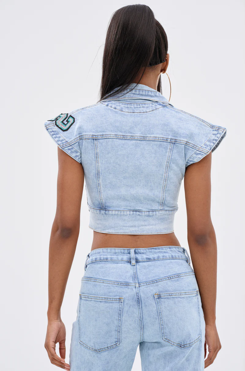CHAMPION GRAPHIC DENIM BLOUSE - Image 5