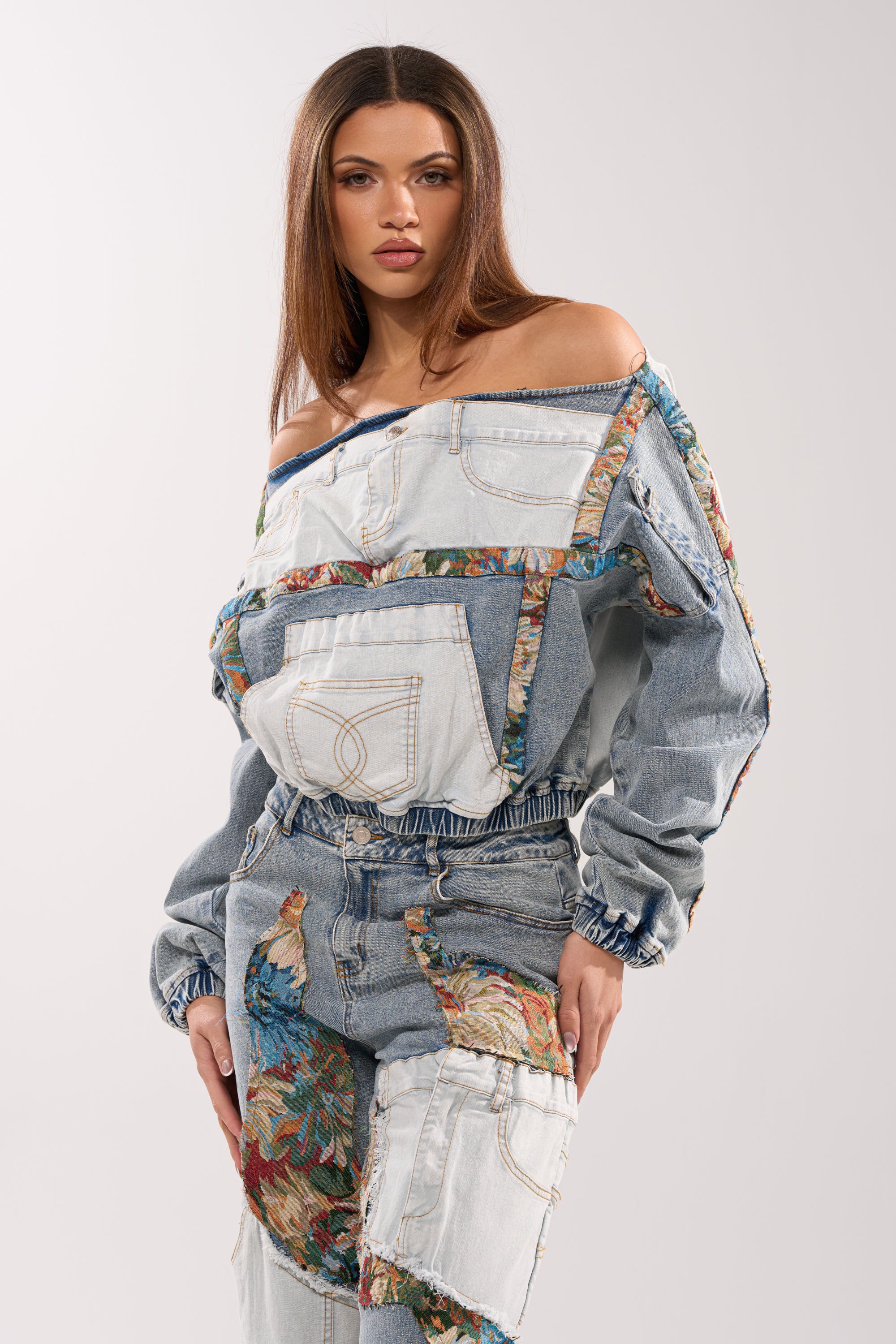 CHANGE IT UP DENIM SWEATSHIRT - Image 3