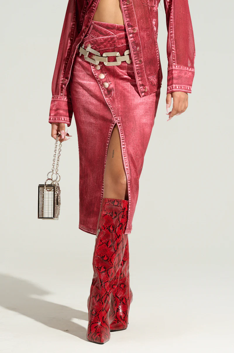 CHERRY LOVER MIDI SKIRT - Image 3