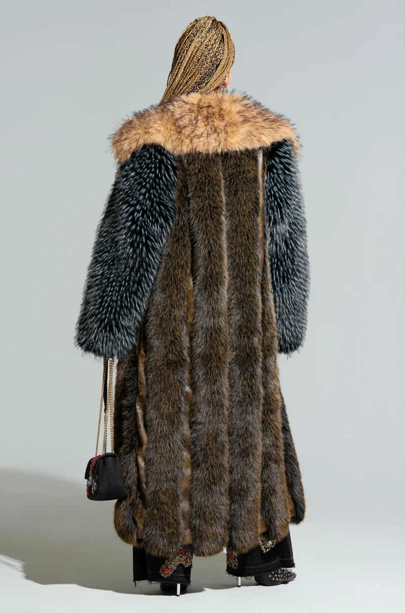 CHIARA PANELED FUR COAT - Image 4