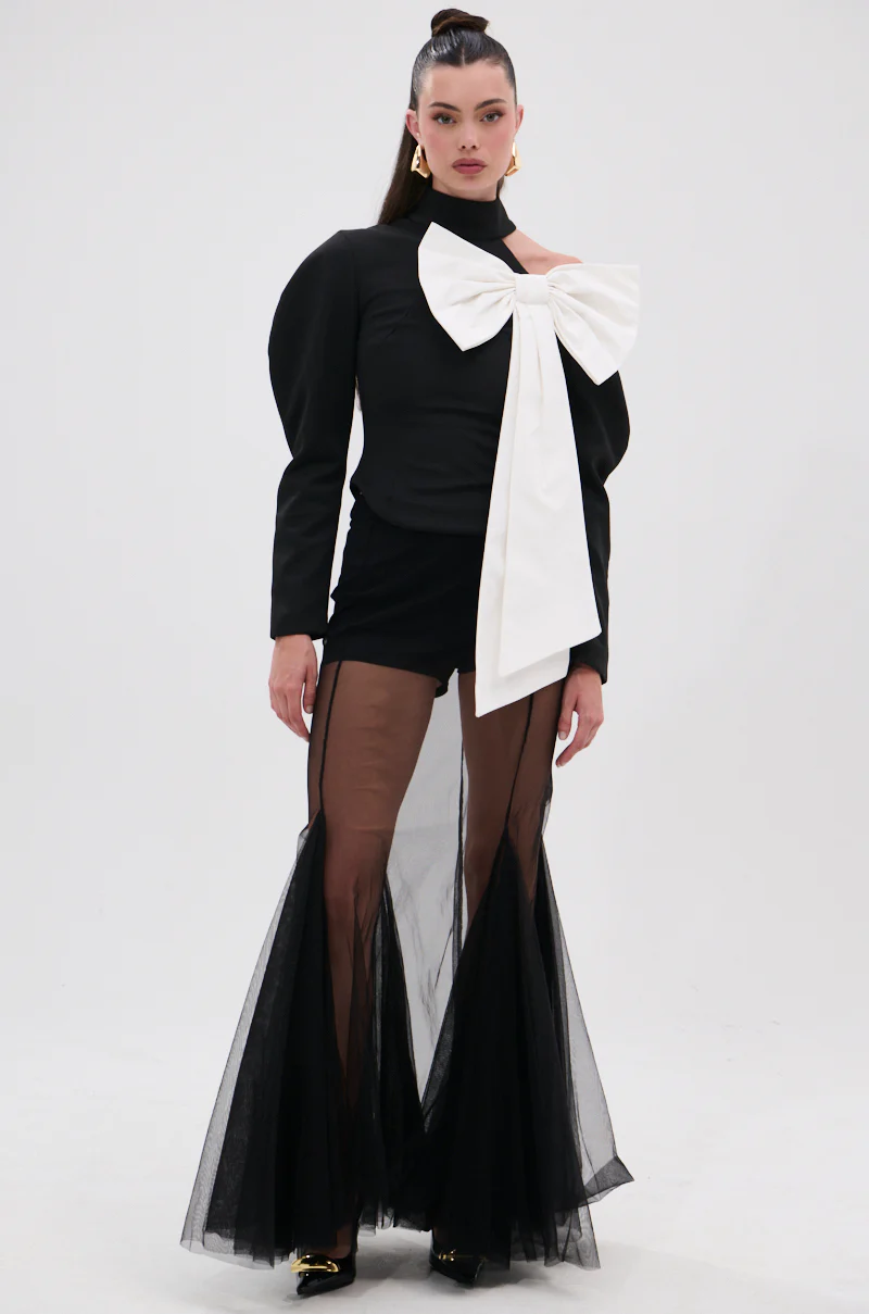 CHLOE MESH FLARE MAXI SKIRT - Image 6