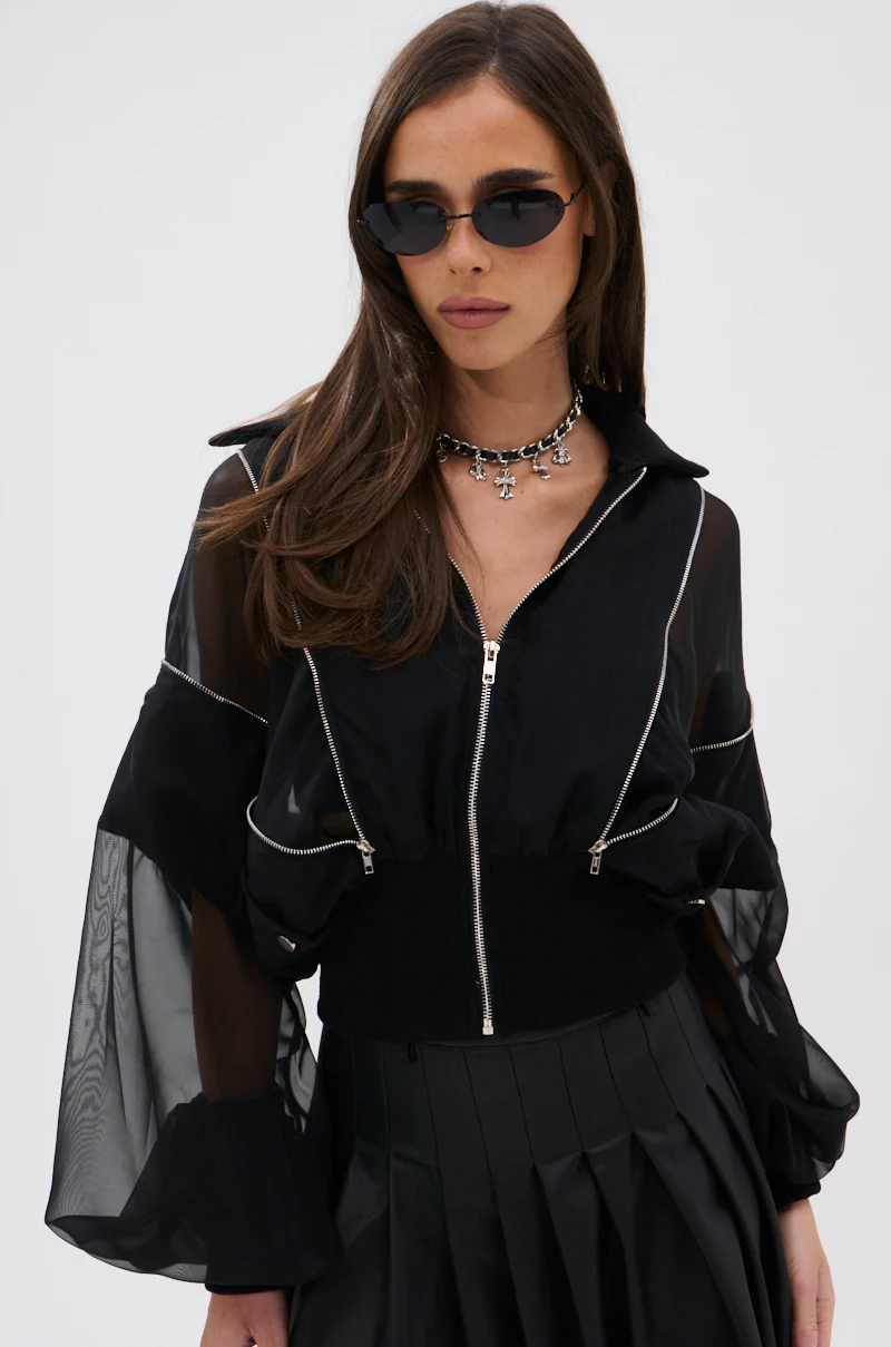 CHOOSE YOUR FIGHTER MESH INSERT BOMBER - Image 2
