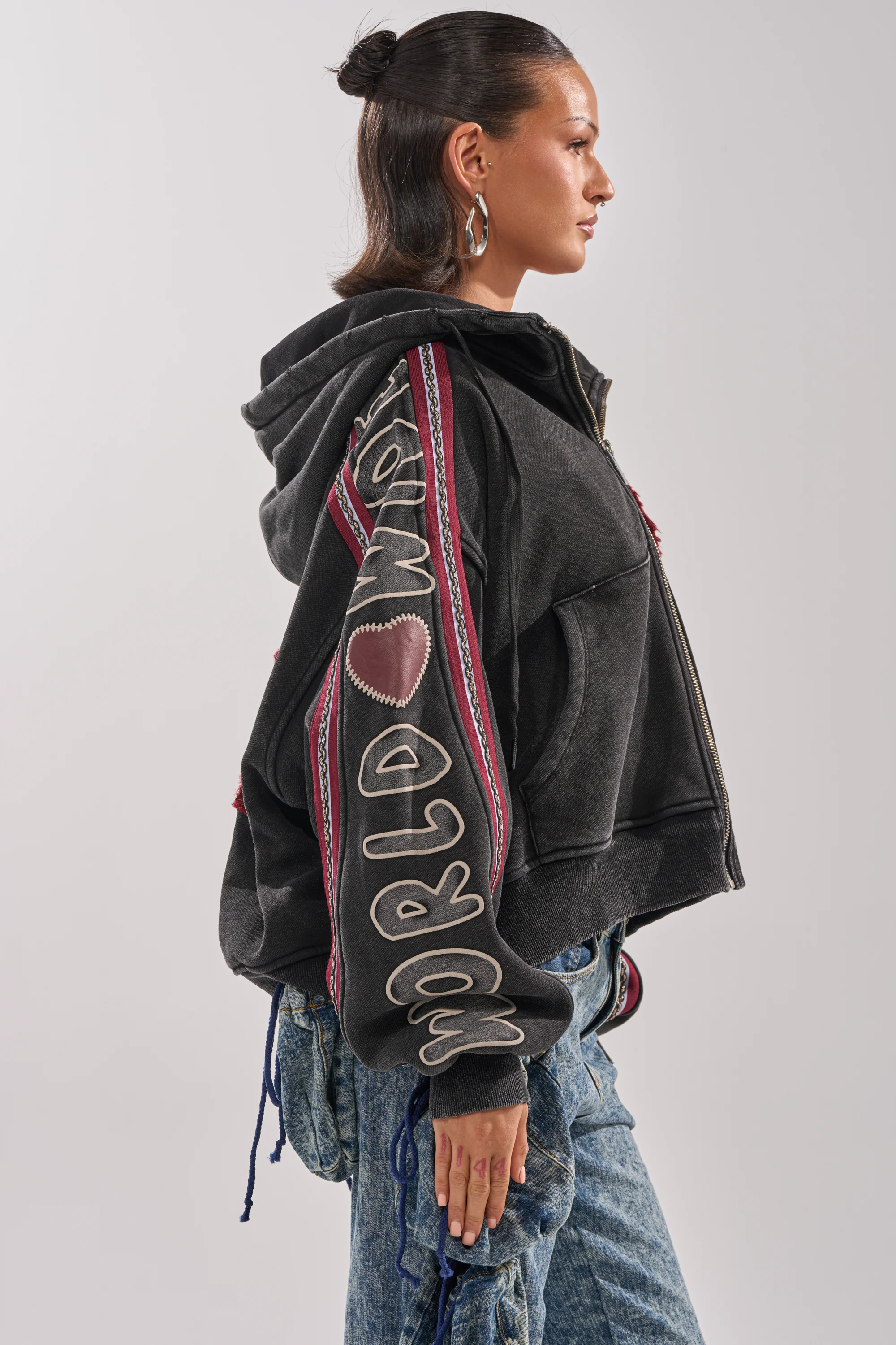 CITY LIVING GRAPHIC ZIP UP SWEATSHIRT - Image 5