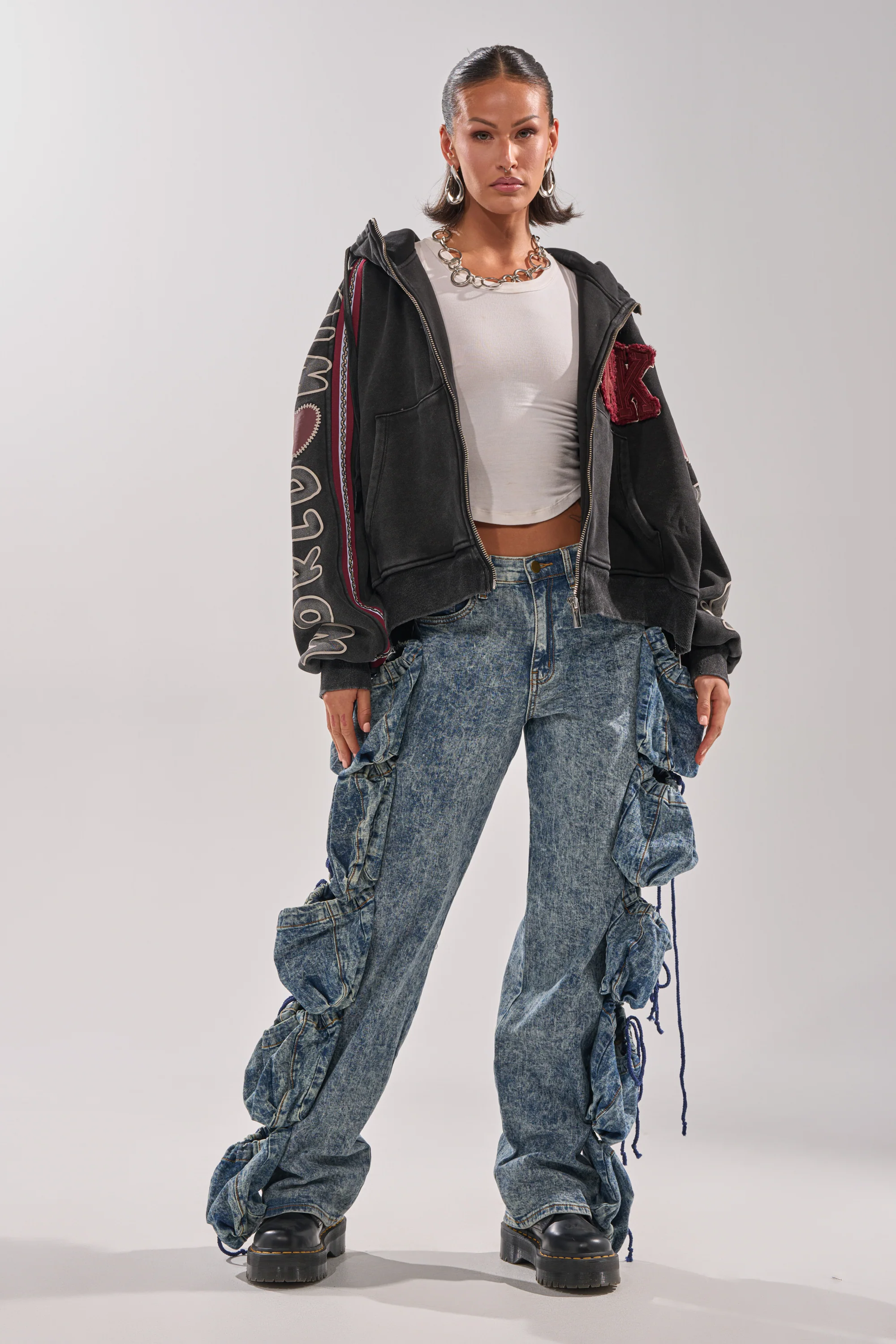 CITY LIVING GRAPHIC ZIP UP SWEATSHIRT - Image 8