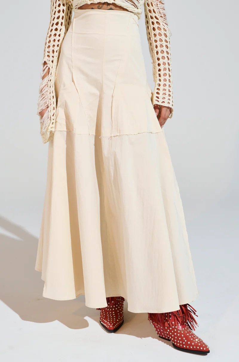 CLAIRE EXPOSED SEAMS MIDI SKIRT - Image 3