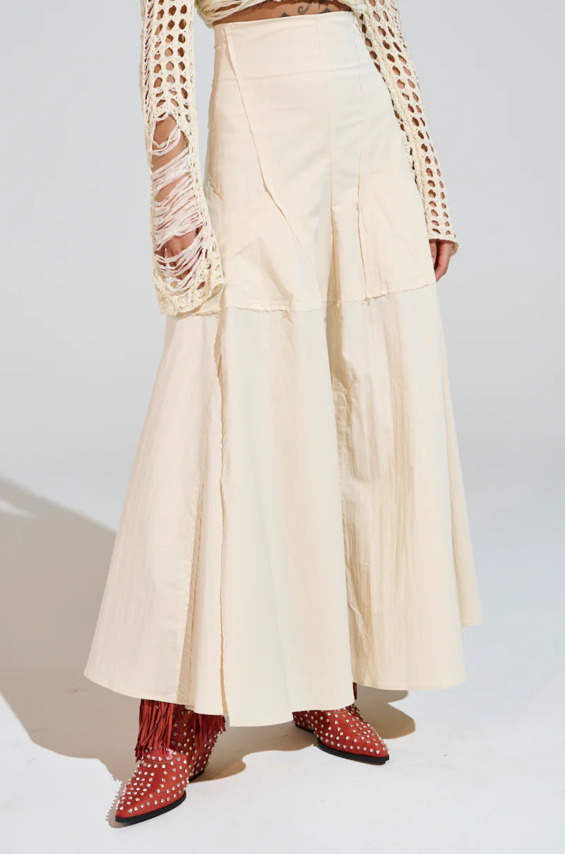 CLAIRE EXPOSED SEAMS MIDI SKIRT - Image 4