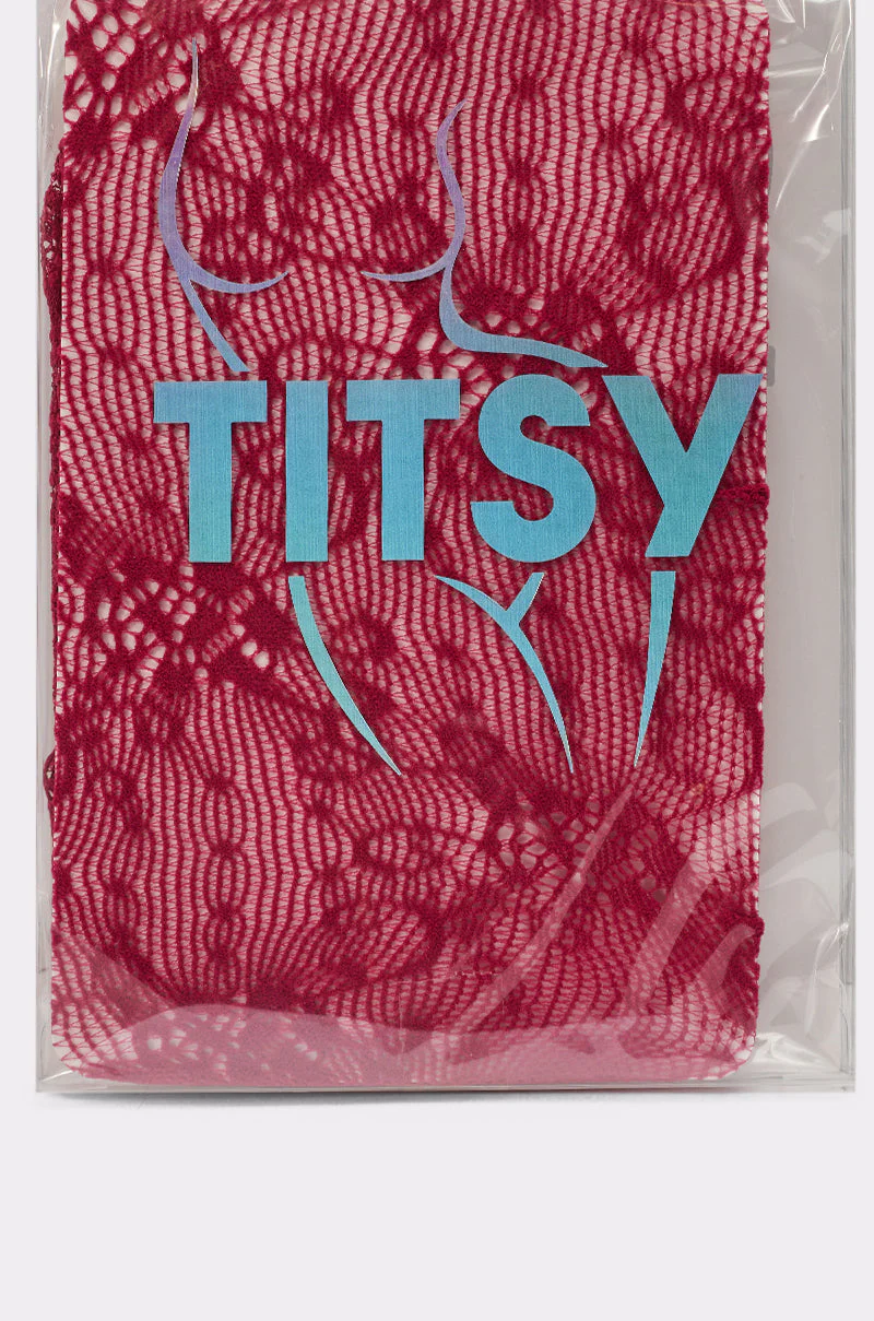 CLASSY VIBES THIGH HIGH STOCKINGS IN RED - Image 4